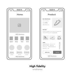 high fidelity wireframes